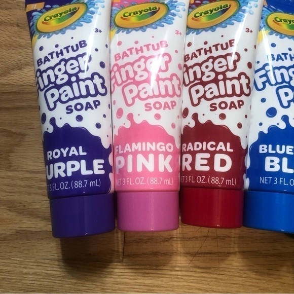 Crayola Bathtub Finger Paint Bundle Lot NEW Purple Red Blue Green Pink Bath Tub - Picture 3 of 6